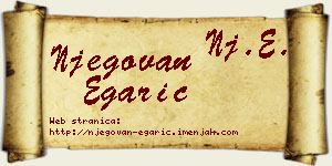 Njegovan Egarić vizit kartica